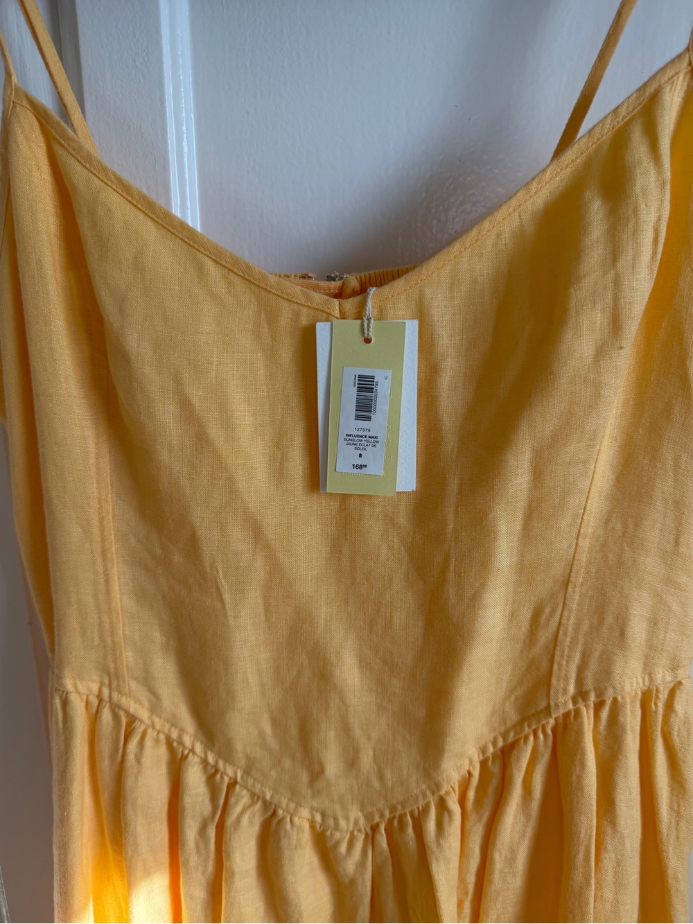 Aritzia Yellow Linen Dress - Picture 8 of 9